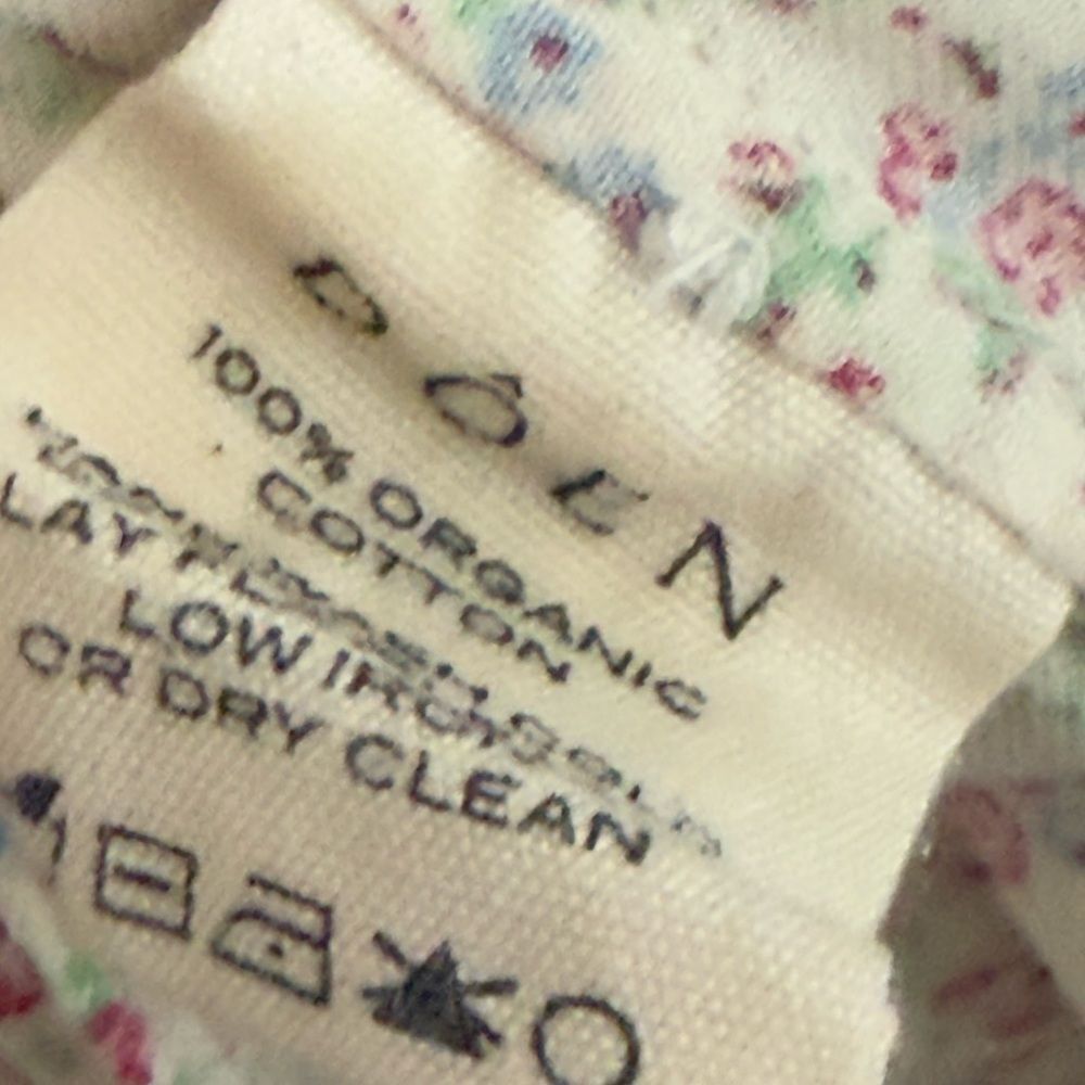 Doen Morning Glory NightgownFloral Ruffle Dress - Cream and Pink - Picture 4 of 6